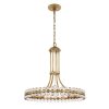 Clover 8 Light Aged Brass Chandelier – 22.5” W x 22.5” H  |   Chandeliers Ceiling Lighting Chandeliers