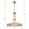 Clover 8 Light Aged Brass Chandelier – 22.5” W x 22.5” H  |   Chandeliers Ceiling Lighting Chandeliers