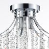 CO-Z 3-Light Crystal Raindrop Flush Mount Chandelier  |   Chandeliers Ceiling Lighting Chandeliers