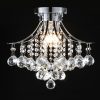 CO-Z 3-Light Crystal Raindrop Flush Mount Chandelier  |   Chandeliers Ceiling Lighting Chandeliers