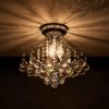 CO-Z 3-Light Crystal Raindrop Flush Mount Chandelier  |   Chandeliers Ceiling Lighting Chandeliers