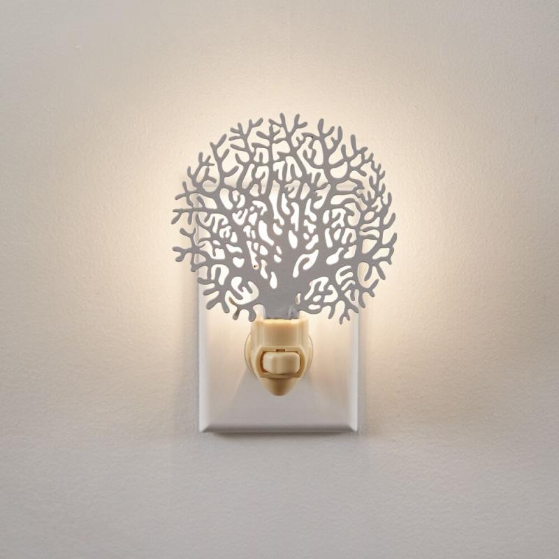 Coral Night Light – Box of 4 – 4”W x 1”D x 4”H  |   Night Lights Night Lights Night Lights