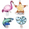 CoTa Global Ocean Life Metal Glass Night Lights with Switch – 4 Pack  |   Night Lights Night Lights Multicolor