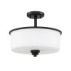 Craftmade Bolden 2 Light 13″ Wide Semi-Flush Drum Ceiling Fixture /  |   Semi-Flush Mount Ceiling Lights Ceiling Lighting Semi-Flush Mount Ceiling Lights