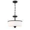 Craftmade Bolden 2 Light 13″ Wide Semi-Flush Drum Ceiling Fixture /  |   Semi-Flush Mount Ceiling Lights Ceiling Lighting Semi-Flush Mount Ceiling Lights