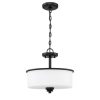 Craftmade Bolden 2 Light 13″ Wide Semi-Flush Drum Ceiling Fixture /  |   Semi-Flush Mount Ceiling Lights Ceiling Lighting Semi-Flush Mount Ceiling Lights