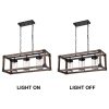 Daniela 3-light Antique Black Metal/Wood/Glass Chandelier  |   Chandeliers Ceiling Lighting Antique Black