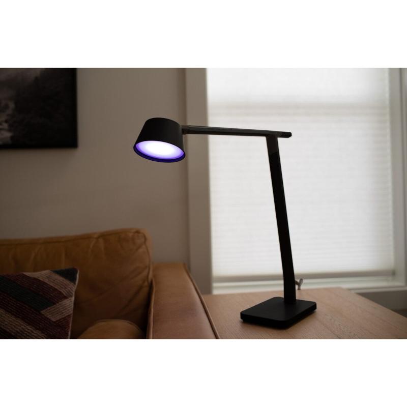 Desk Lamp with USB Charging Port, Automatic Circadian Lighting + 16M RGB Colors, High Quality LED’s  |   Desk Lamps Desk Lamps Black