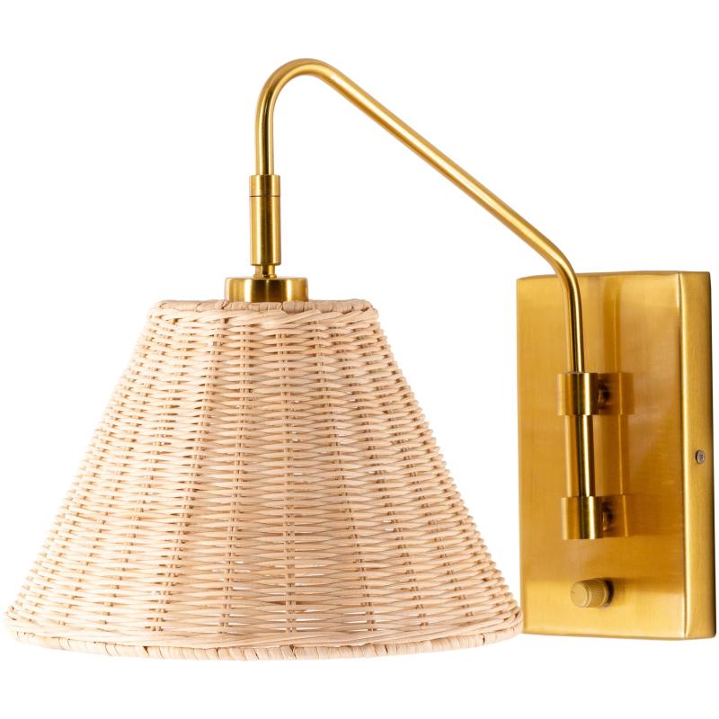 Diamondhead Rattan Global Sconce Lamp  |   Wall Sconces Wall Lighting Wall Sconces