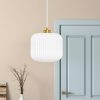 Digby Glass and Metal Globe Shade Pendant Light  |   Kitchen Lighting Kitchen Lighting Kitchen Lighting