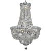 Elegant Lighting Chrome 22-inch Royal-cut Crystal Clear Hanging Chandelier  |   Chandeliers Ceiling Lighting Chandeliers