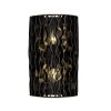 Estela 2-Light Flush Black and Gold Wall Sconce  |   Flush Mount Wall Lights Flush Mount Wall Lights Flush Mount Wall Lights