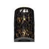 Estela 2-Light Flush Black and Gold Wall Sconce  |   Flush Mount Wall Lights Flush Mount Wall Lights Flush Mount Wall Lights