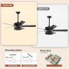 Farmhouse Ceiling Fan Light with Remote and 3 Speeds,Reversible  |   Ceiling Fans Ceiling Fans Ceiling Fans