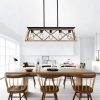 Farmhouse Chandeliers for Dining Room,Rustic Kitchen Island Light,5-Light Industrial Kitchen Island Pendant Light  |   Chandeliers Ceiling Lighting Chandeliers