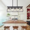 Farmhouse Chandeliers for Dining Room,Rustic Kitchen Island Light,5-Light Industrial Kitchen Island Pendant Light  |   Chandeliers Ceiling Lighting Chandeliers