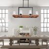 Farmhouse Wood Linear Chandelier Bubble Glass Islands Lights  |   Chandeliers Ceiling Lighting Chandeliers