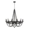 Fidenza 12-light Empire Farmhouse Solid Wood Beaded Chandelier with UL Certified – 37 inches  |   Chandeliers Ceiling Lighting Chandeliers