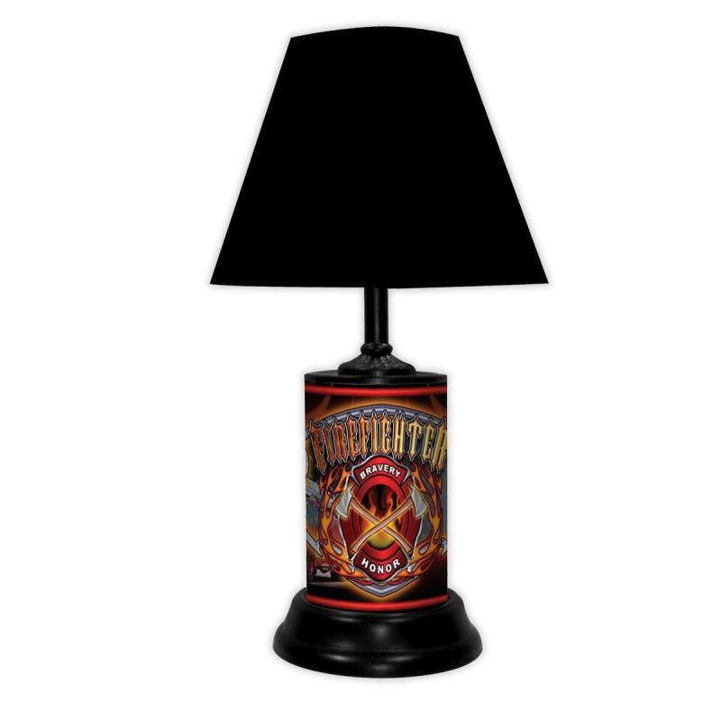 Fire Dept Lamp W/ Dog Bravery And Honor-Bk – FIRE Dept Bravery  |   Desk Lamps Desk Lamps Desk Lamps