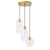 Gerald Glass 3-light Pendant  |   Kitchen Lighting Kitchen Lighting Chrome - Frosted/Black - Clear/Brass - Clear/Brass - Frosted/Chrome - Clear/Black - Frosted