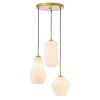 Gerald Glass 3-light Pendant  |   Kitchen Lighting Kitchen Lighting Chrome - Frosted/Black - Clear/Brass - Clear/Brass - Frosted/Chrome - Clear/Black - Frosted