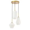 Gerald Glass 3-light Pendant  |   Kitchen Lighting Kitchen Lighting Chrome - Frosted/Black - Clear/Brass - Clear/Brass - Frosted/Chrome - Clear/Black - Frosted