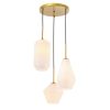 Gerald Glass 3-light Pendant  |   Kitchen Lighting Kitchen Lighting Chrome - Frosted/Black - Clear/Brass - Clear/Brass - Frosted/Chrome - Clear/Black - Frosted