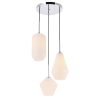 Gerald Glass 3-light Pendant  |   Kitchen Lighting Kitchen Lighting Chrome - Frosted/Black - Clear/Brass - Clear/Brass - Frosted/Chrome - Clear/Black - Frosted