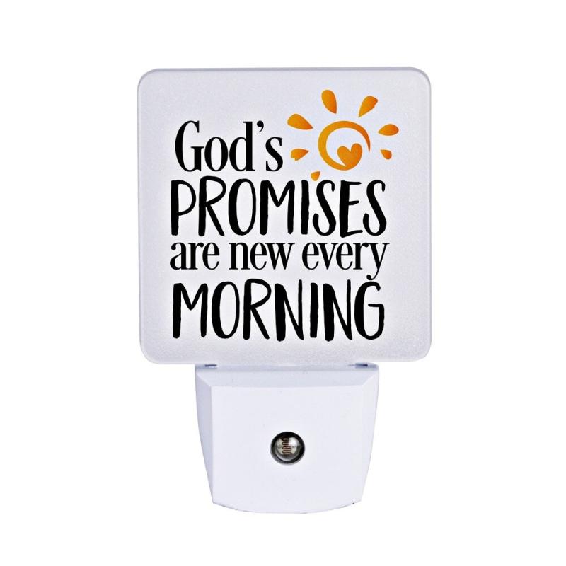 God’s Promises Are New Let Your Light Shine Night Light  |   Night Lights Night Lights Night Lights