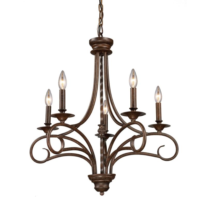 Home Gloucester Weathered Bronze Metal 5 Light Chandelier  |   Chandeliers Ceiling Lighting Antique Bronze