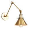 Industrial 1-Light Metal Cone Swing Arm Wall Lighting Fixture  |   Swing Arm Lights Swing Arm Lights Swing Arm Lights