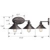 Industrial 2-Light Bathroom Wall Light Vanity Lights Oil Rubbed Bronze  |   Bathroom Lighting Bathroom Lighting Bathroom Lighting