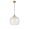 Innovations Lighting Ballston Athens Deco Swirl 1 Light 14″ Cord Hung Pendant  |   Kitchen Lighting Kitchen Lighting Kitchen Lighting