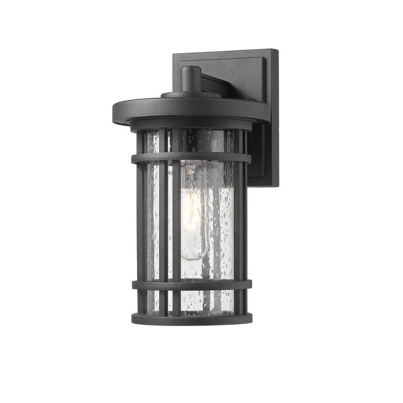 Jordan 1 Light Outdoor Wall Sconce in Black  |   Outdoor Wall Lighting Outdoor Wall Lighting Black