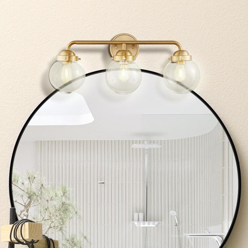 Kreios Sphere Vanity Light 3-Light  |   Bathroom Lighting Bathroom Lighting Bathroom Lighting