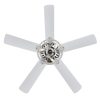 Kristie 52″ 3-Light Crystal/Metal Modern Glam Drum LED Ceiling Fan With Remote, Chrome  |   Ceiling Fans Ceiling Lighting Ceiling Fans