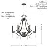 Laurel Estate 26.75-Inch Wide 6 Light Chandelier  |   Chandeliers Ceiling Lighting Chandeliers