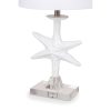 Lighting 28″ White Coastal Starfish Table Lamps With Crystal Base (Set of 2) 3-Way Switch  |   Lamp Sets Lamp Sets Lamp Sets