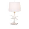 Lighting 28″ White Coastal Starfish Table Lamps With Crystal Base (Set of 2) 3-Way Switch  |   Lamp Sets Lamp Sets Lamp Sets