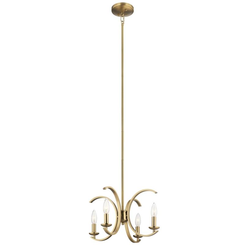 Lighting Cassadee 4-Light Pendant/Semi Flush Natural Brass  |   Semi-Flush Mount Ceiling Lights Ceiling Lighting Semi-Flush Mount Ceiling Lights