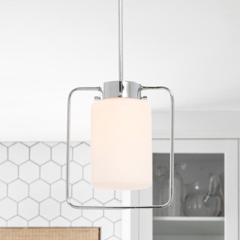 Lighting Ezra – Metal and Frosted Glass Ceiling Light  |   Kitchen Lighting Kitchen Lighting Kitchen Lighting