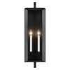 Lighting Kroft 28 in. 2-Light Textured Black Outdoor Wall Sconce  |   Outdoor Wall Lighting Outdoor Wall Lighting Outdoor Wall Lighting