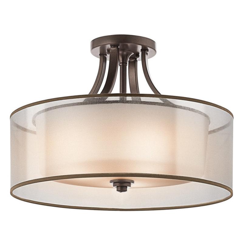 Lighting Lacey Collection 4-light Mission Bronze Semi-Flush Mount  |   Semi-Flush Mount Ceiling Lights Ceiling Lighting Semi-Flush Mount Ceiling Lights