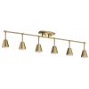 Lighting Sylvia 4-Light Rail Light Brushed Natural Brass  |   Track Lighting Ceiling Lighting Track Lighting