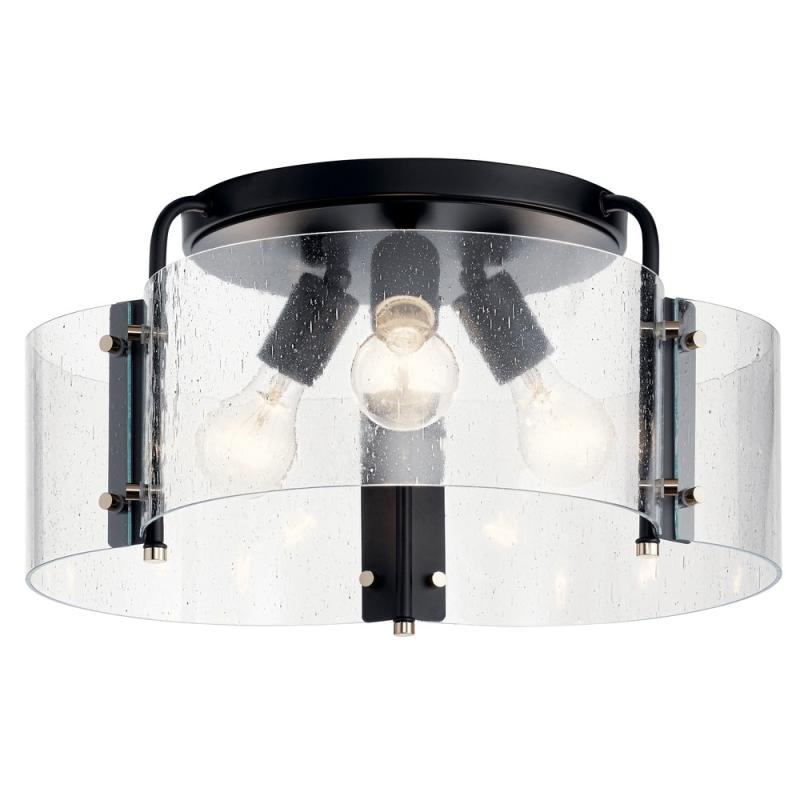 Lighting Thoreau 3-Light Semi Flush Mount Ceiling Light Black  |   Semi-Flush Mount Ceiling Lights Ceiling Lighting Semi-Flush Mount Ceiling Lights