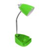 Limelights Gooseneck Organizer Desk Lamp w/ Holder & Charger, Green  |   Desk Lamps Desk Lamps Desk Lamps