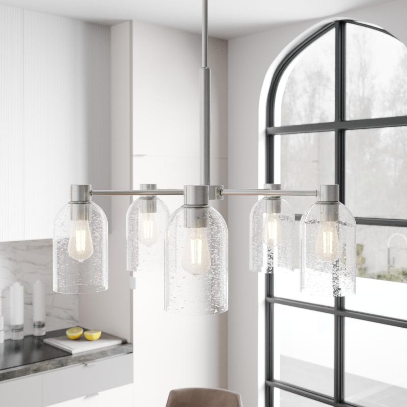 Lochemeade 5 Light Chandelier – Dining Room, Living Room, Entry – Modern Farmhouse, Industrial, Contemporary  |   Chandeliers Ceiling Lighting Chandeliers