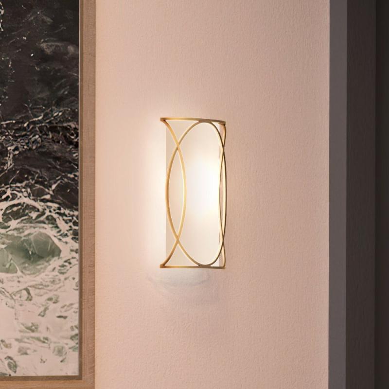 Luxury Cosmopolitan Wall Sconce, 15″H x 9″W, with Modern Style, Matte Gold,  |   Wall Sconces Wall Lighting Matte Gold