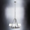 Luxury Lux Industrial Chandelier, 20″H x 25″W, with Industrial Chic Style, Dark Bronze & Satin Nickel,  |   Chandeliers Ceiling Lighting Chandeliers