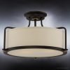 Luxury Minimalist Ceiling, 10.5″H x 17.5″W, with Modern Style, Estate Bronze, – 10.50″H x 17.50″W x 17.50″Dep  |   Semi-Flush Mount Ceiling Lights Ceiling Lighting Bronze